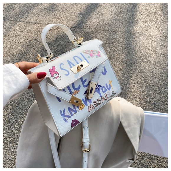 Sadi Bag My Melody Graffitti Elephant Art Handbag Mini Bag CHARM SOLD SEPARATELY - Picture 2 of 6